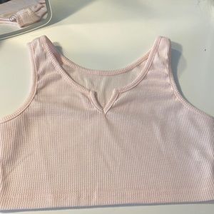 Pink crop top, size:medium